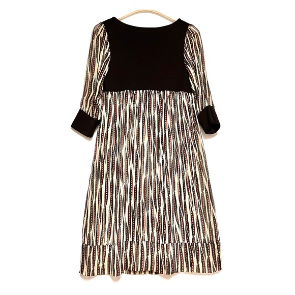 Diane von Furstenberg Silk Wool Ailis Pheasant Feather Print Dress 8 Vintage DVF - Picture 2 of 16